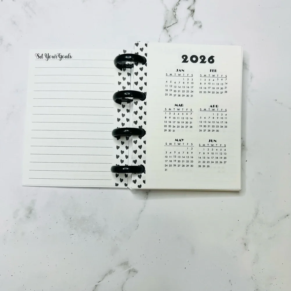 Planner micro size tropical plants floral stickers 12 months
